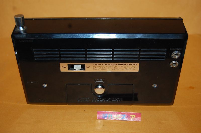 画像: ソニー・TR-819X　2バンド(BC・SW) 8石トランジスターラジオ 1962年製　【NSBクリスタ―装備品】極上品