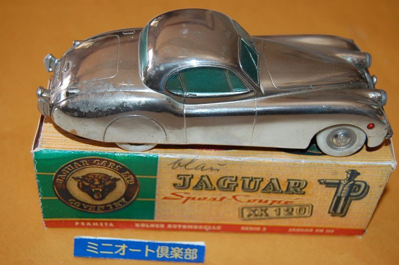 画像: 占領下のドイツ製・PRAMETA／プラメタ No.3 Jaguar XK120 1948-1954・Made in Germany Brit. Zone 【クロムメッキ仕様】 