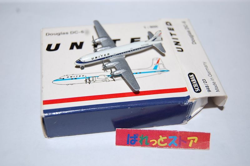 画像1: ドイツ・SCHABAK社製 Nr.948/23 UNITED Airlines Douglas DC-6 ・1980年代後期品・