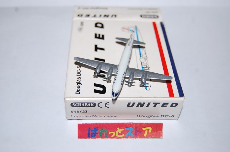 画像: ドイツ・SCHABAK社製 Nr.948/23 UNITED Airlines Douglas DC-6 ・1980年代後期品・