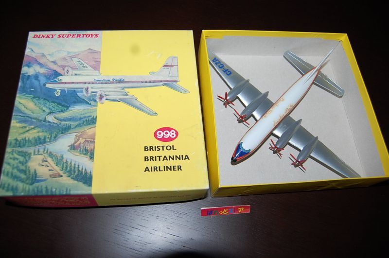 画像: 英国・DINKY SUPERTOYS - BRISTOL BRITANNIA 1958 "CANADIAN PACIFIC" AIRLINER・1959年当時物