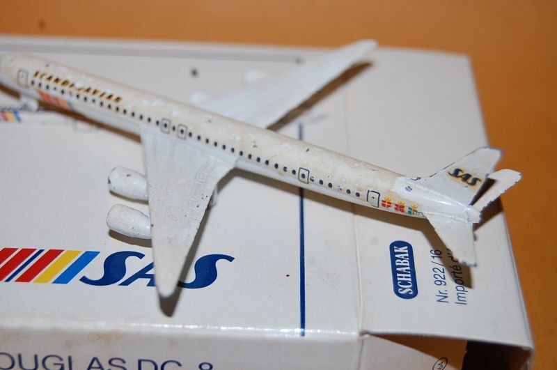 画像: ドイツ・SCHABAK社製No.922/16 縮尺1/600 "SAS" Airlines Douglas DC-8 1980年