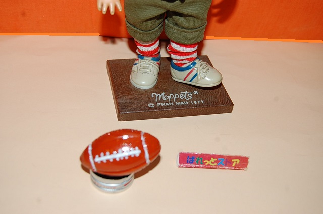 画像: 柴製作所・ちいさなときめき FRAN MAR・『 Moppets モペット 』アメリカンフットボールの男の子　ドール・1972年日本製品