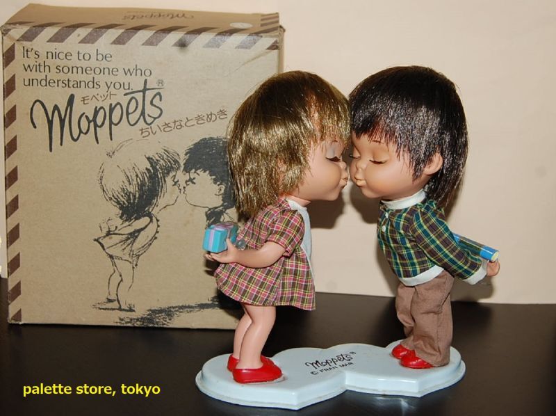 画像1: 株式会社シバ・ちいさなときめき FRAN MARデザイン Moppets ちっちゃな愛シリーズ『キッシング』元箱付き1970年代日本製品