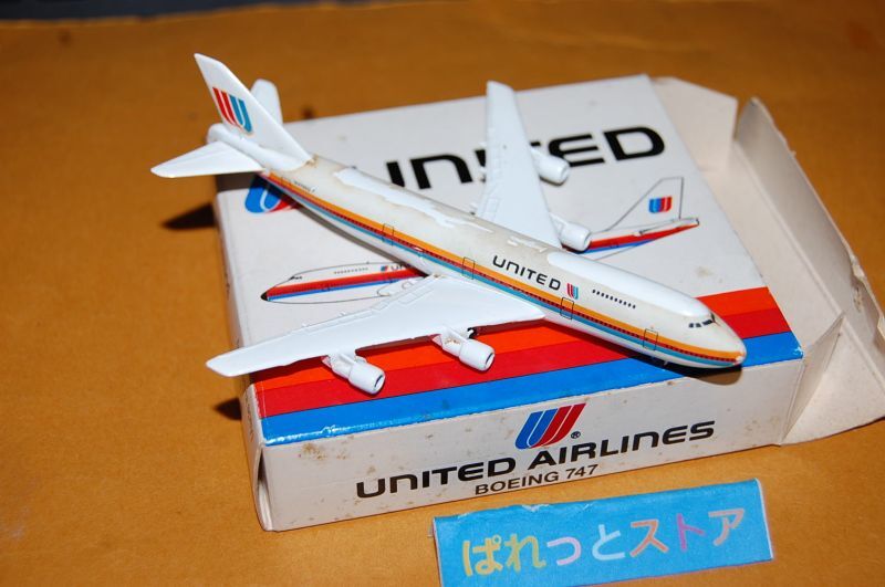 画像2: ドイツ製・SCHABAK社 Nr.901/23 UNITED AIRLINES  BOEING 747-200 ・1980年代後期品・元箱付き