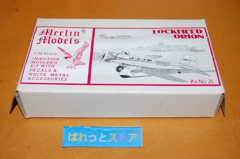 画像: 英国製・Merlin Models・1/72 Lockheed Model 9 Orion 1931 メタルパーツ付き古いプラキット・未開封品