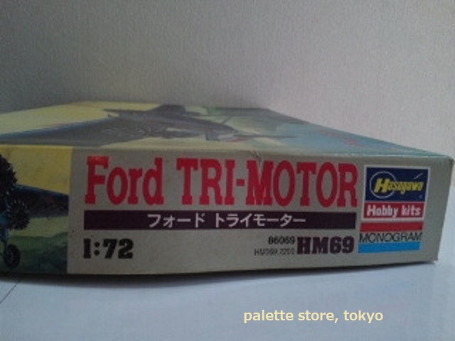 画像: 長谷川製作所・MONOGRAM FORD TRI-MOTOR フォード　トライモーター　縮尺1/72スケール・1994年日本製プラモデルキット