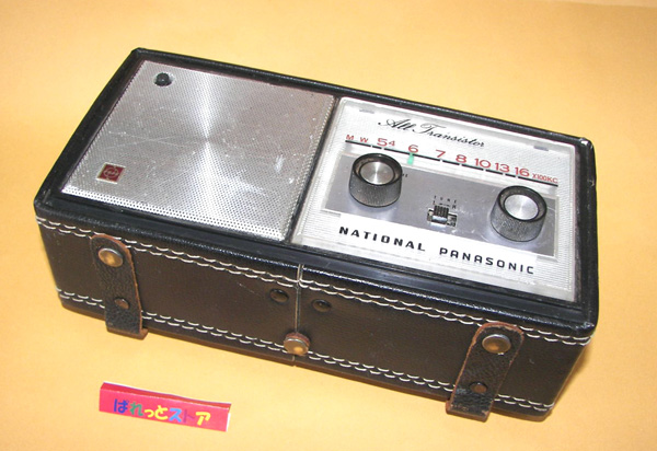 画像: ナショナル　R-145 【NATIONAL PANASONIC R-145 】ポータブルラジオ　1964年型　黒色　＃２